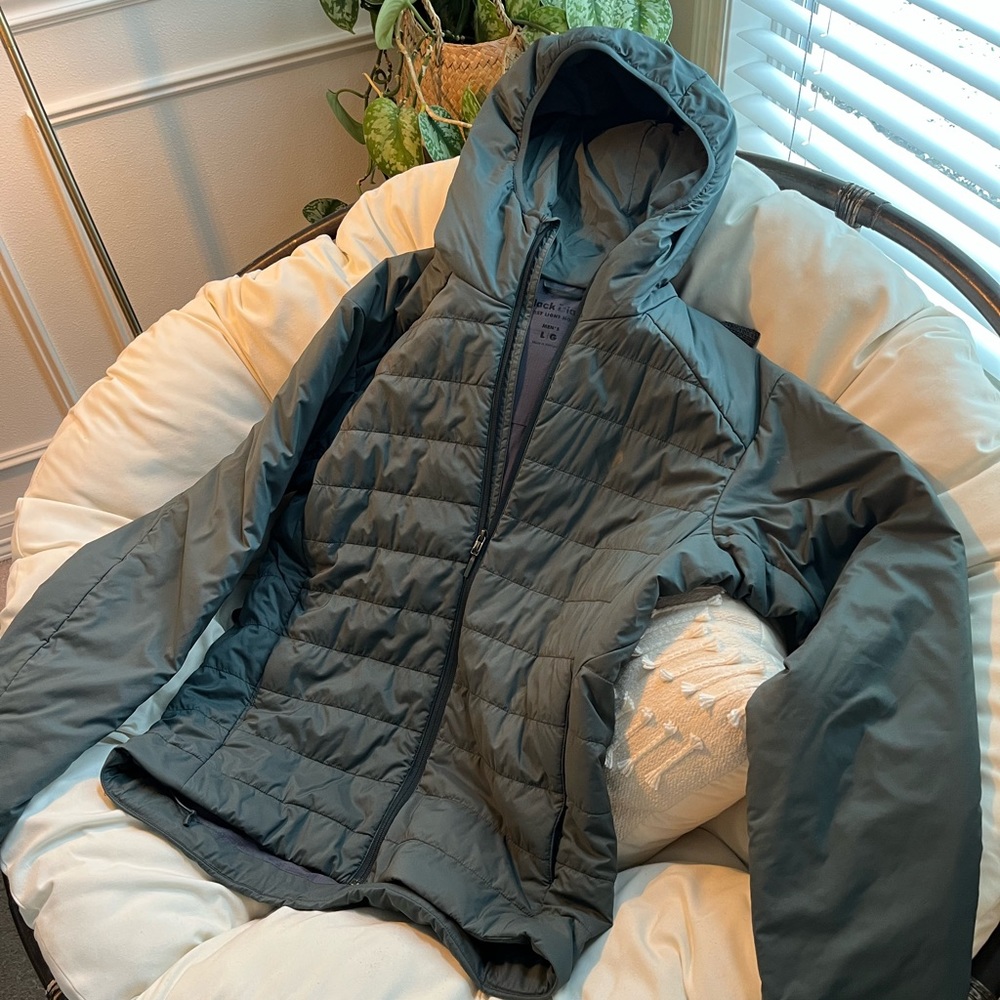 Black Diamond First Light Hoody, grey, insulated, large